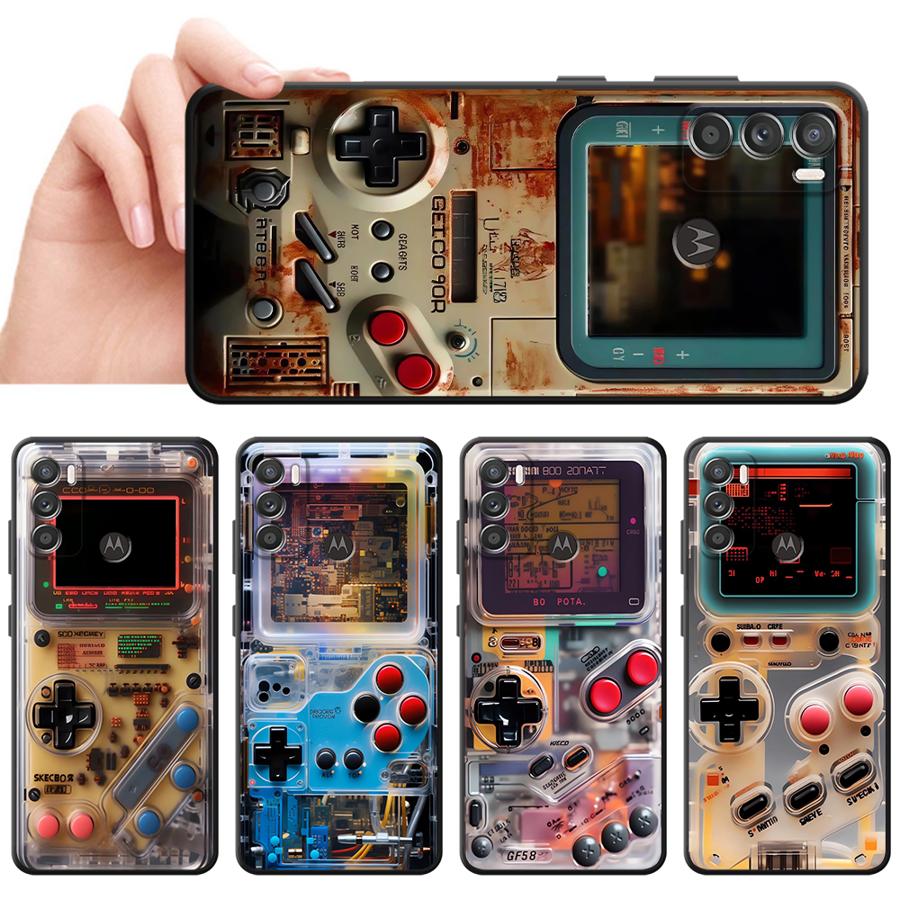 Gaming Console Logo - Retro Gaming Console Case for Moto