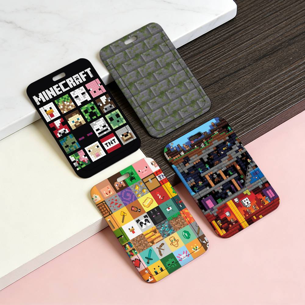 Gaming Console With Minecraft - Classic Game M-Minecraft-ES Transparent Card Holder