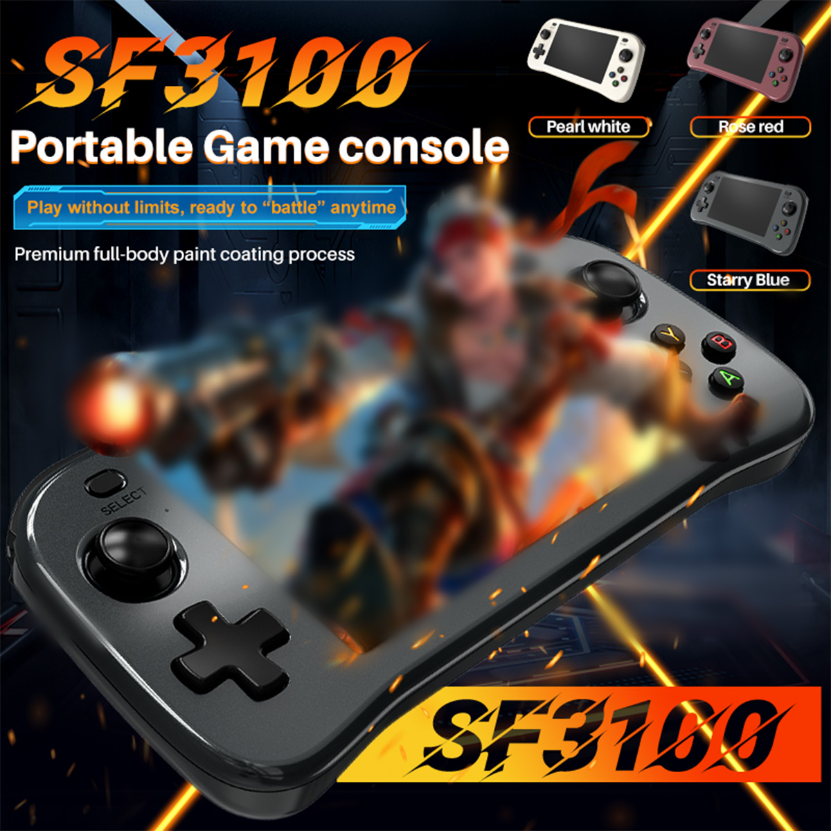 Gaming Console Linux - SF3100 Portable Handheld Game Player IPS