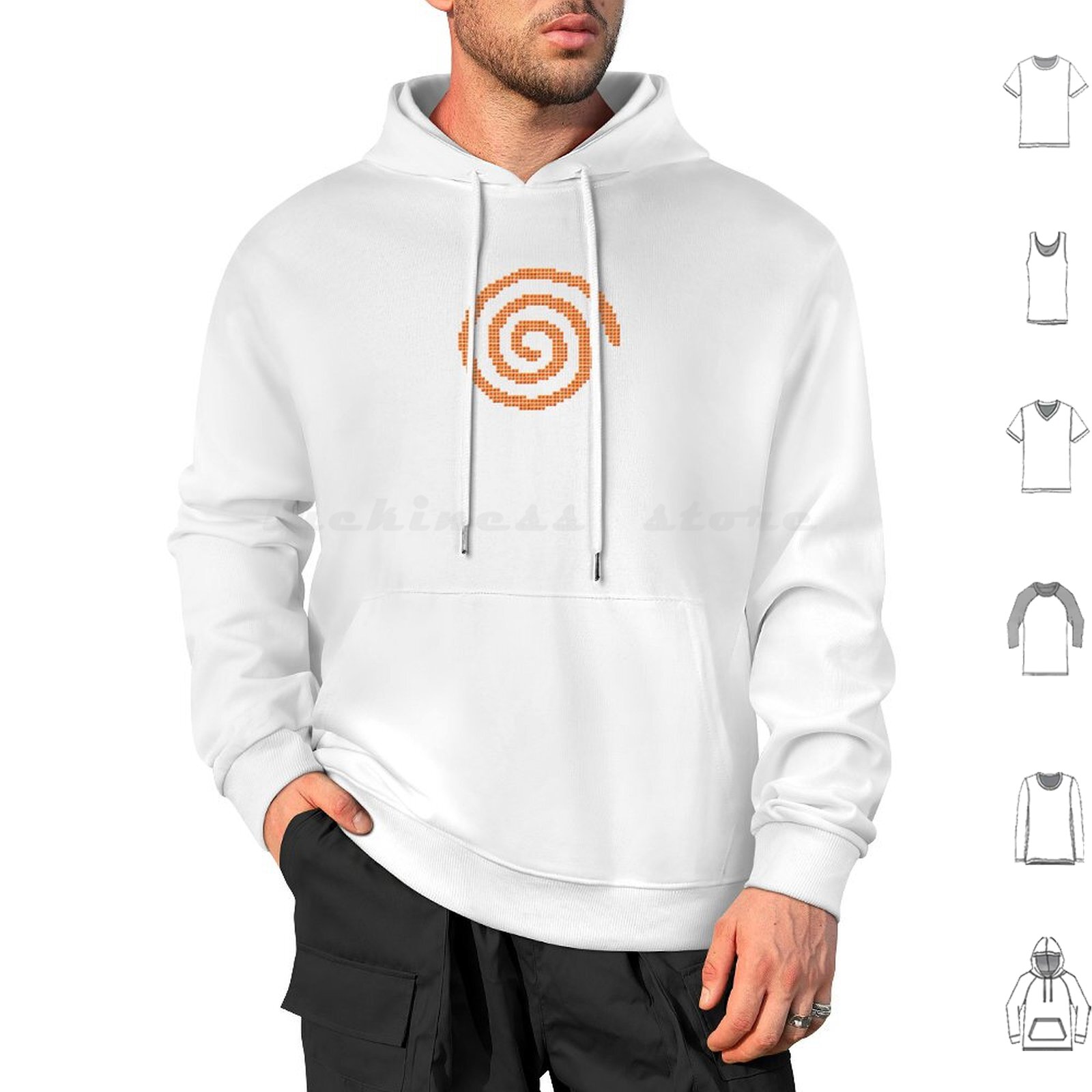 Gaming Console Cube - Dreamcast Pixel Cubes Hoodies Long Sleeve