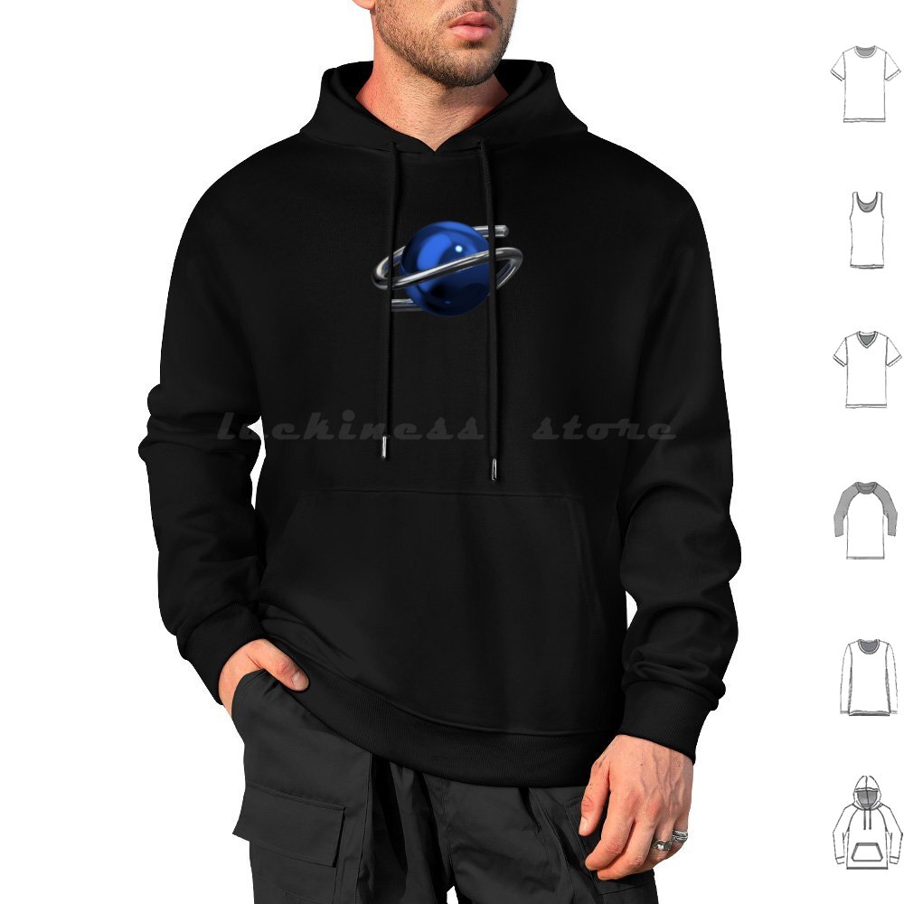 Saturn 3d Chrome Hoodies Long  - Gaming Console Generations recension och pris