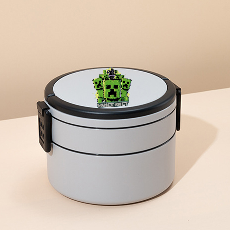 Game Theme Double Layer Lunch  - Gaming Console With Minecraft recension och pris