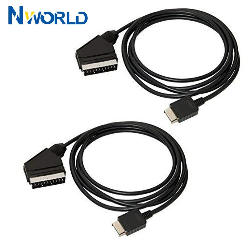 2pcs/lot 6Ft RGB SCART Wire Ca - Gaming Console Xbox One recension och pris