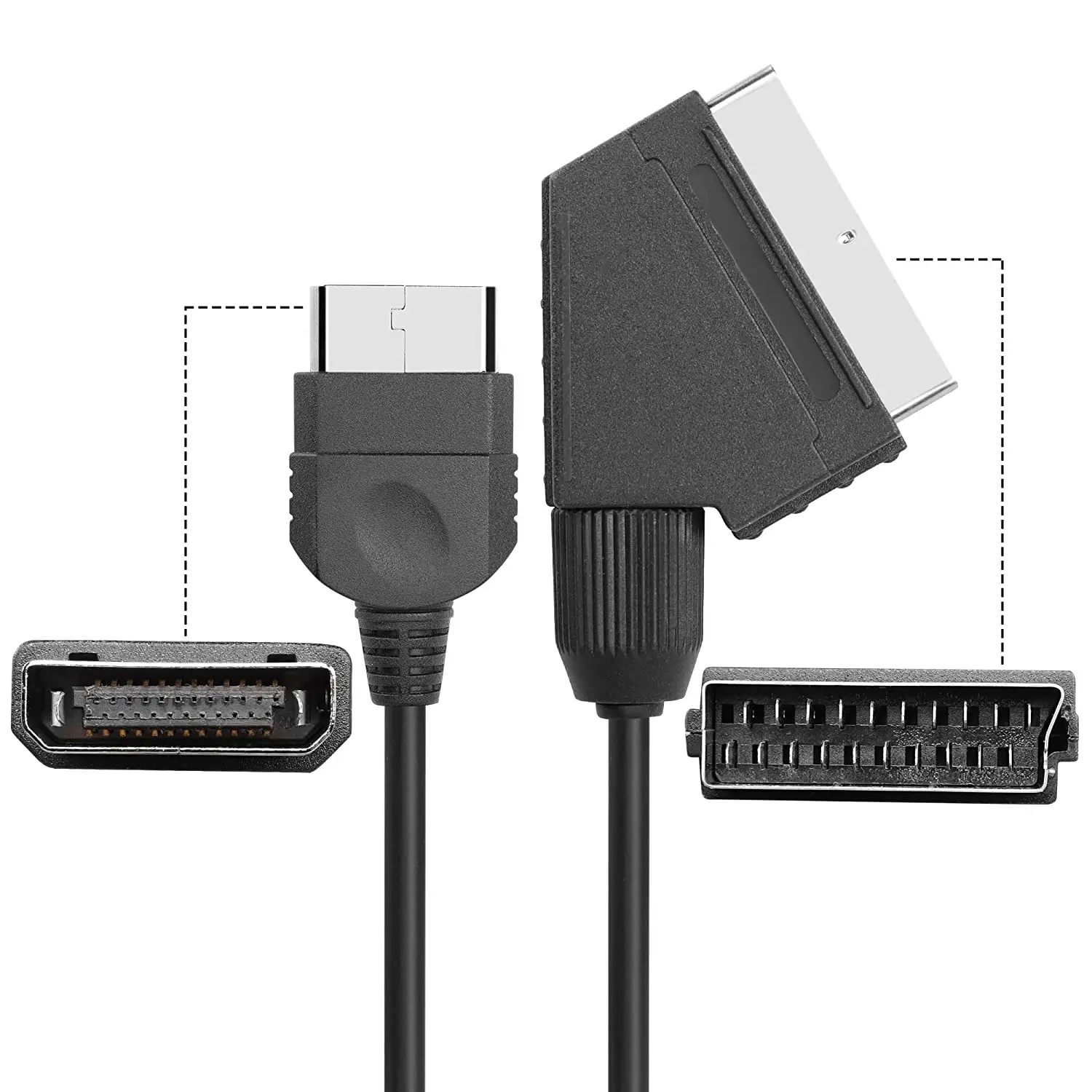 2pcs/lot 6Ft RGB SCART Wire Ca - Gaming Console Xbox One recension och pris