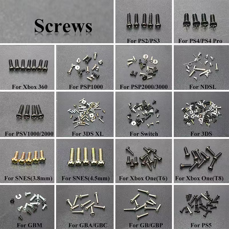 Set Replacement Screws  For Ne - Gaming Console For Tv Xbox recension och pris