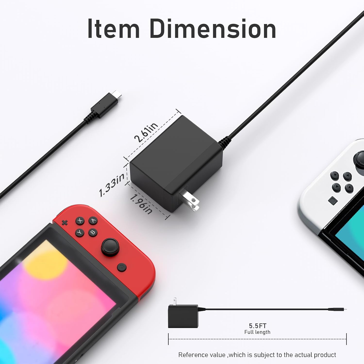 AC 100–240V Type-C Charger 15V - Gaming Console Type recension och pris