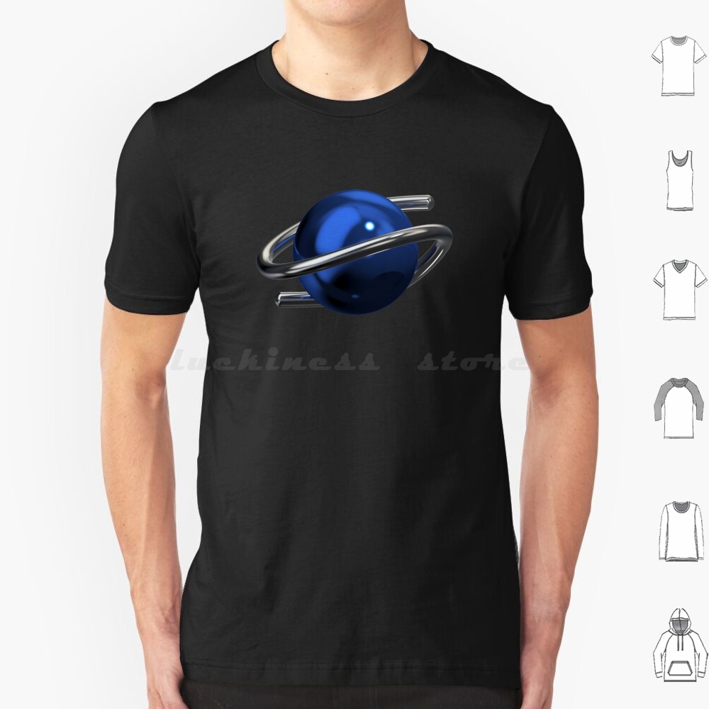 Saturn 3d Chrome T Shirt Men W - Gaming Console Generations recension och pris