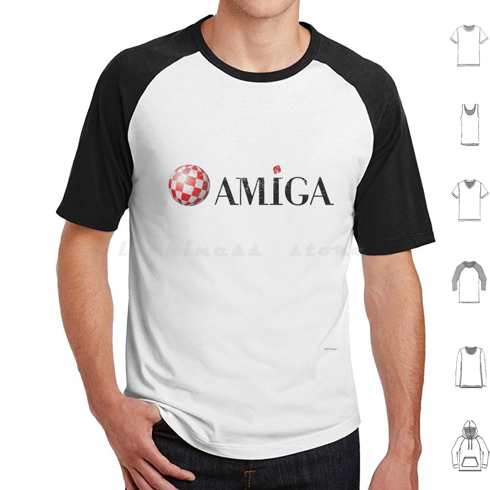 Amiga T Shirt Big Size 100% Co - Gaming Console Logo recension och pris