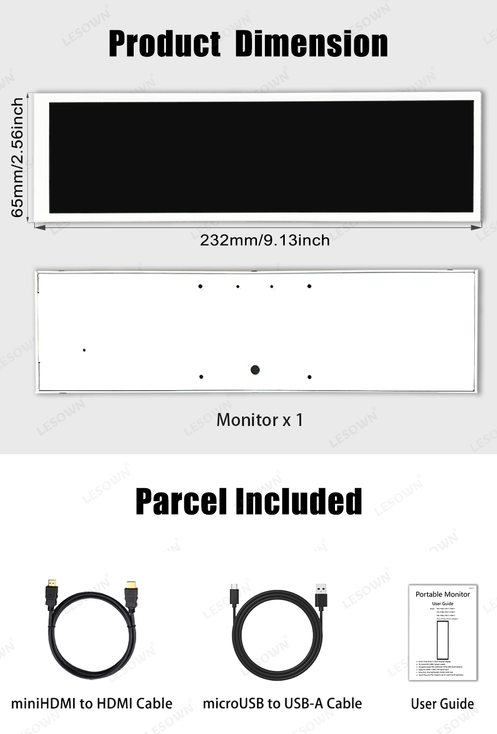 LESOWN 8.8 Inch Mini Stretched - Gaming Console Display Case recension och pris