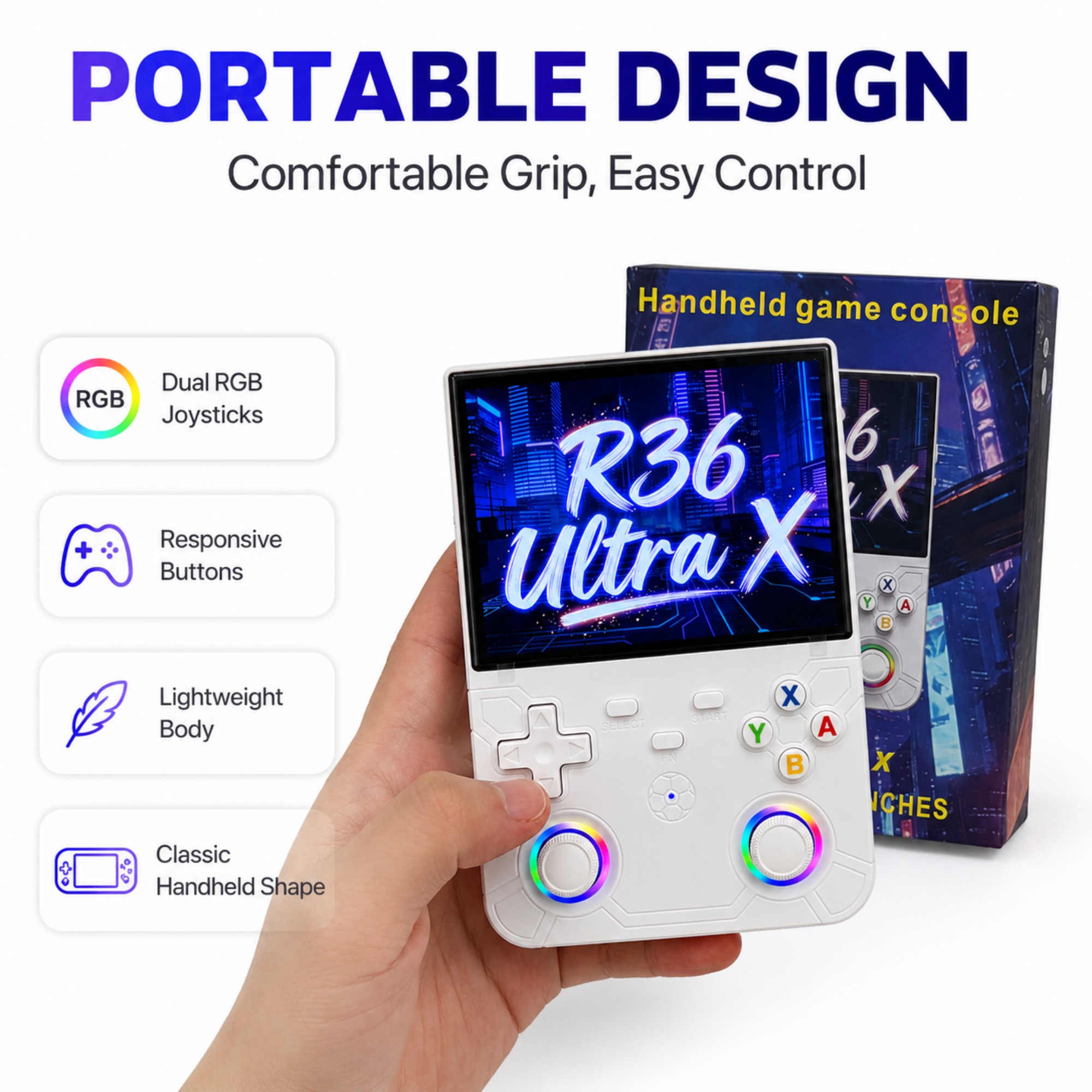 Retro Handheld Game Console R3 - Gaming Console Type recension och pris