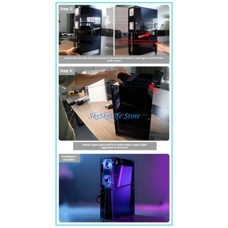 E65E Gaming Console Case Acryl - Gaming Console Display Case recension och pris