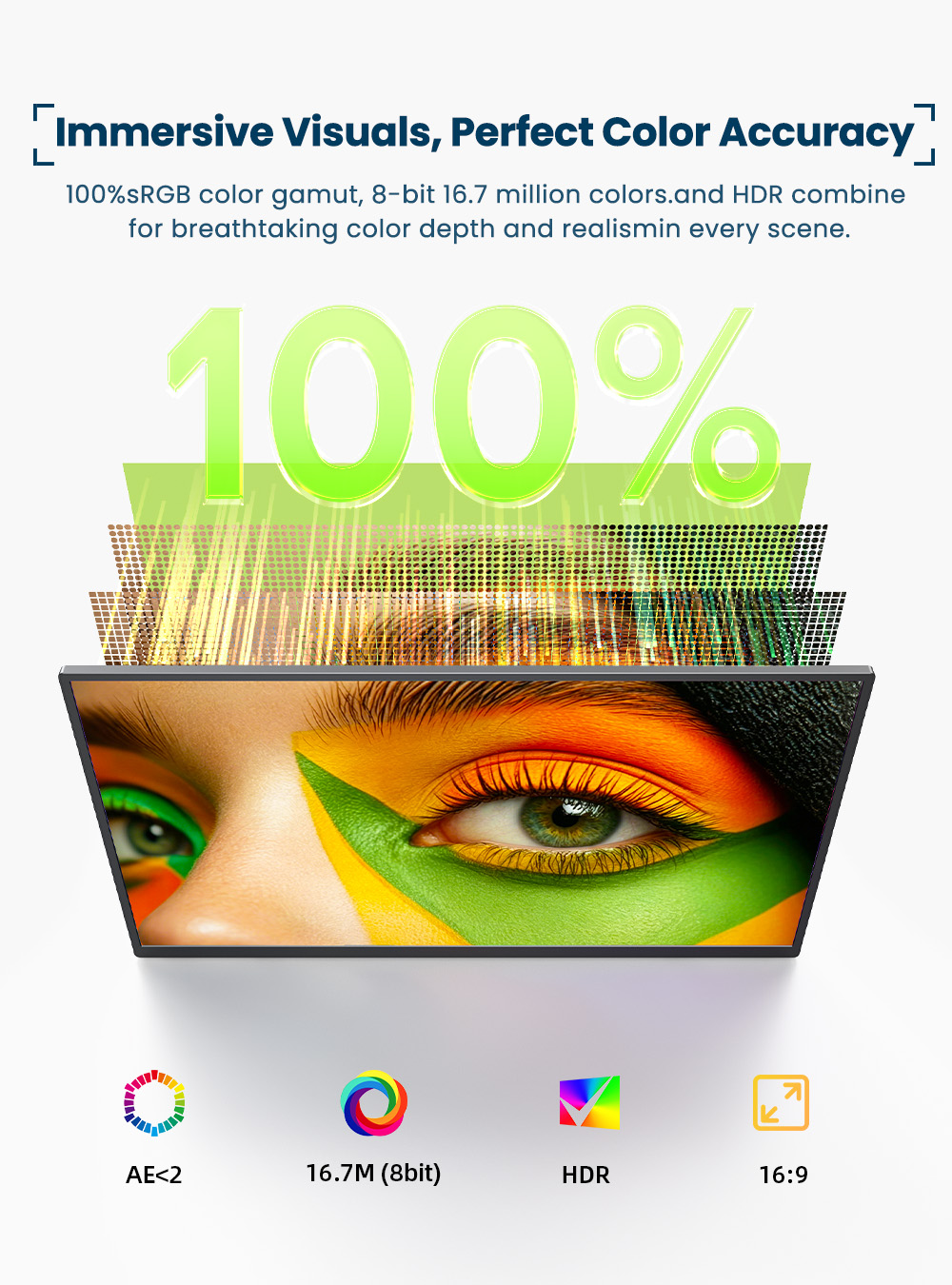EVICIV 4K Portable Monitor 10- - Gaming Console Type recension och pris