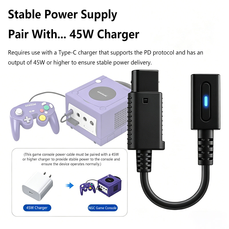 12cm Type C 45W PD Charge Cabl - Gaming Console Type recension och pris