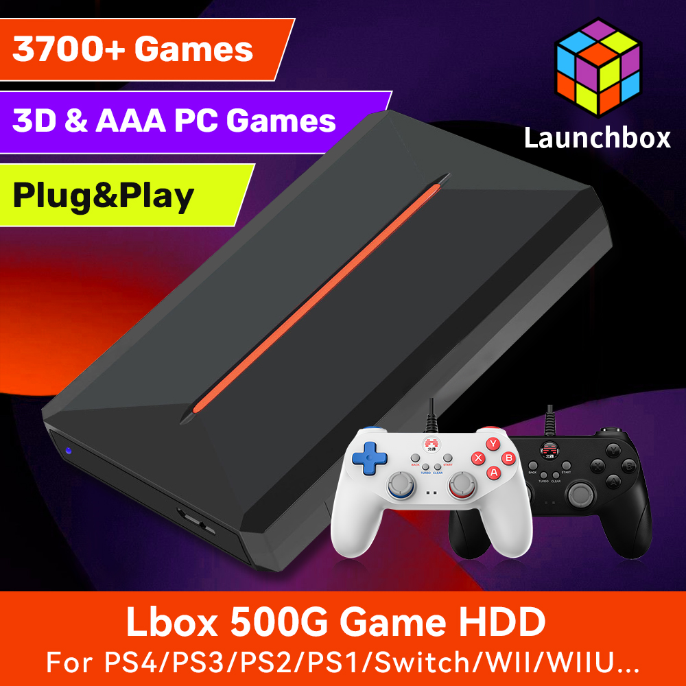 Launchbox 500G Gaming Hard Dri - Gaming Console Cube recension och pris